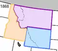 Idaho-, Montana- und Wyoming-Territorien (1868)