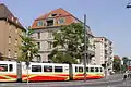 Straßenbahn am Berliner Platz