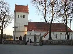 Die einst evangelische, jetzt römisch-katholische Pfarrkirche in Wydminy (Widminnen)