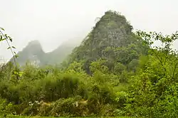 Karstlandschaft im Kreis Libo