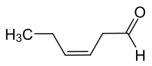 Strukturformel von (Z)-3-Hexenal