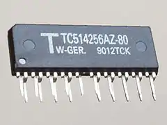 ZIP19(20) Toshiba DRAM 514256 1990