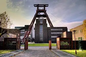 Das UNESCO-Weltkulturerbe Zeche Zollverein steht in Stoppenberg