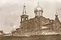 Die im Zweiten Weltkrieg zerstörte Kirche auf dem "Kirchenhügel" vor 1918