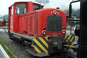 V 12 der Rhein-Sieg Eisenbahn, nun als D 12 bei der österreichischen Zillertalbahn im Dienst.