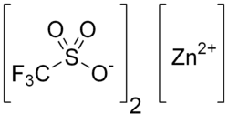 Strukturformel von Zinktrifluormethansulfonat