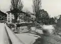 Das Eulachwuhr am Bahnhofplatz vor der Eindolung, ca. 1905