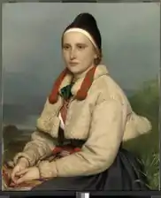 Dalarne, Niederlande, Mädchen mit kurzer Jacke (1843–1876)