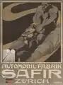 1907, Plakat für Safir Automobile