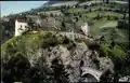 Ruine Oberfalkenstein mit Johanneskirche um 1909