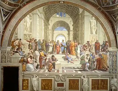 Η Σχολή των Αθηνών του Ραφαήλ, 1510