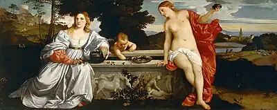 Αγνός και βέβηλος έρως, 1516, Ρώμη, Galleria Borghese
