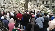 Ĉio tute frakasita en Halepo pro la milito.
