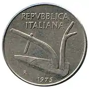 Monero de 1975 de Itala liro