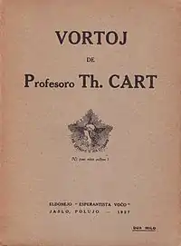 Vortoj de Profesoro Th. Cart