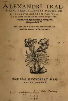 De singularum corporis partium ab hominis coronide ad imum usque calcaneum ..., verko latinigita kaj eldonita en 1533 far Albanus Torinus