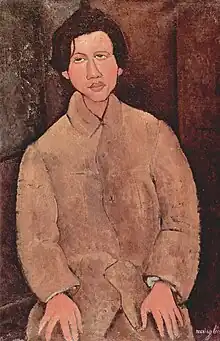 Amedeo Modigliani: Portreto de Ĥaim Sutin (1916), Muzeo de moderna arto de Céret