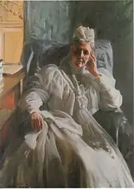 La reĝino de Svedio kaj Norvegio, Sofia de Nassau (1909)