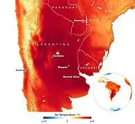 Varm-onda intensigo. Okazaĵoj kiel la varmondo de 2022 en la Suda Konuso estas iĝantaj pli oftaj.