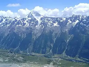 Bietschhorn vidita de Hockenhorn