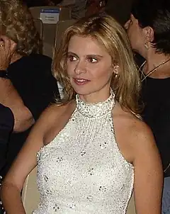 Debora Caprioglio, en Taormina Film Fest, en junio 2003.