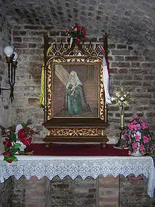 La katedralo de Sankta Johano Evangelisto en Kwidzyn/Marienwerder, la ĉelo de la beata Dorotea el Mątowy (la vilaĝo apud Malbork), en kiu ŝi mortis kiel ermitino