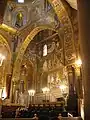 La Cappella Palatina en Palermo kun tiu de Aachen estas la plej famaj palacaj kapeloj de Eŭropo.