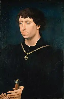 Karlo la Brava, ĉ. 1460pentrita de Rogier van der Weyden