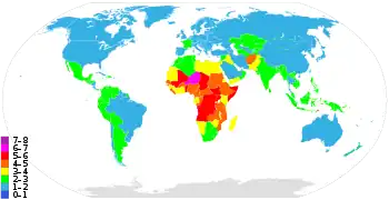 fertility rate map