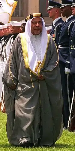 Isa bin Salman Al Ĥalifa en 1998