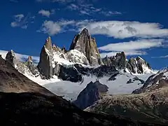 Cerro Chaltén en la Argentina Patagonio.