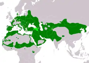 Natura arealo

﻿ Reproduktaj teritorioj
﻿ Ĉiujare prezencoj