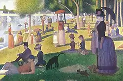 Georges Seurat:Somera dimanĉo sur insulo Grande Jatte, 1884-1886