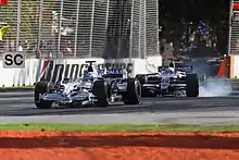 Nick Heidfeld kaj Nico Rosbergdum Grand Prix de Aŭstralio 2008