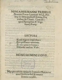 Nenia in obitu pudiciss. femine Dorotheae de Clunis, 1512