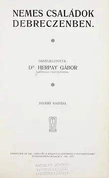 Verko de Gábor Herpay