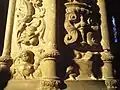 Detalo en interno de preĝejo de Jeronimos