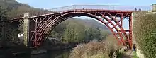 la nomiga "fera ponto" en la Ironbridge-Gorĝo