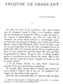 1-a paĝo publikigita en 1899 en Revue de Paris