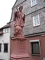 Statuo de Johano Nepomuka en Bensheim (Germanio)