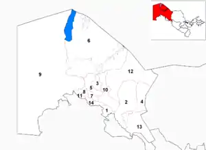 distriktoj de Karakalpakstano ekde 2004