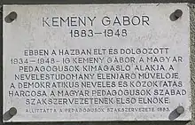 Gábor Kemény (pedagogo)