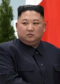 Kim Jong-un listigita ok fojojn: 2018, 2017, 2016, 2015, 2014, 2013, 2012, kaj 2011 (finalinto en 2023, 2022, 2021, 2020, kaj 2019)