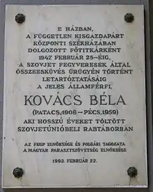 Béla Kovács (ministro)