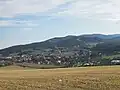 Panoramo de municipo Krhová el monto Helštýn