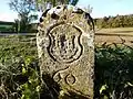 Historia limŝtono de  Rothenburger Landhege de la libera regna urbo Rothenburg ob der Tauber