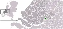 Situo de la municipo Hardinxveld-Giessendam