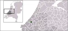 Situo de la municipo Rijswijk (Zuid-Holland)