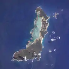 Insulo Lord Howe per satelita foto