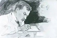 Ludwig Deubner skribanta, de August Macke, 1906